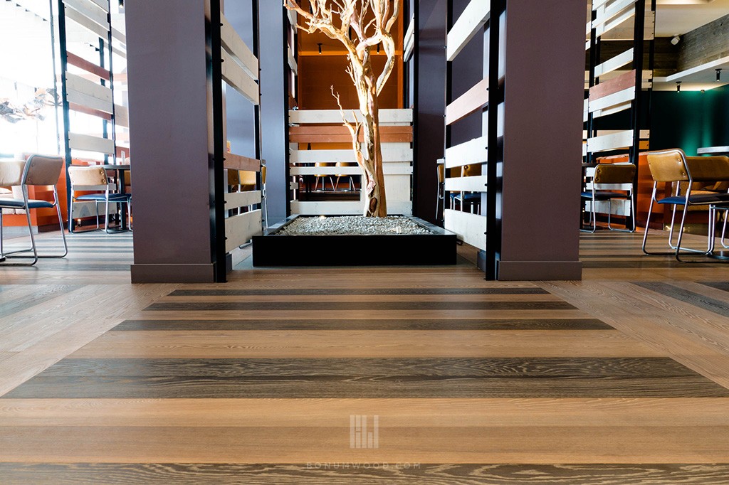 Custom Hardwood Flooring in Restaurants